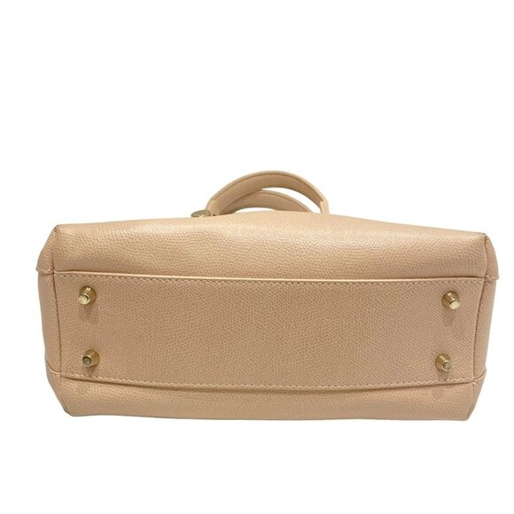 Auth FURLA Piper - Beige Leather Handbag - Picture 4 of 13